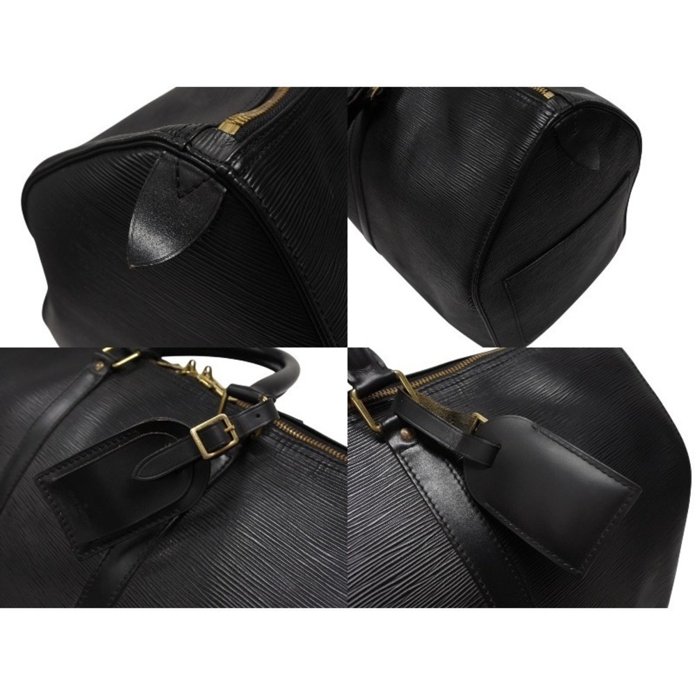 LOUIS VUITTON Keepall Boston Bag Black Epi Leather - Picture 5 of 9